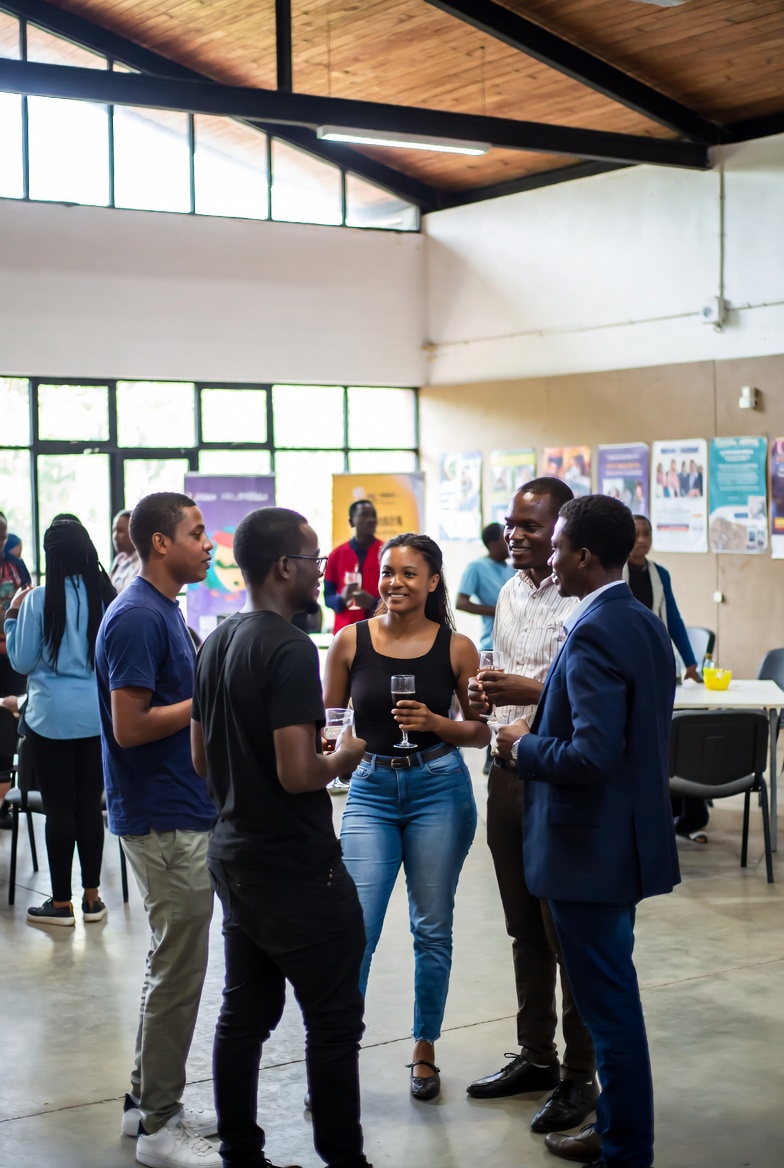 Professional networking at wellness event Nairobi